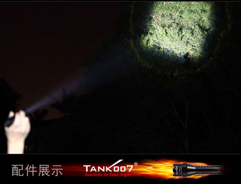 夜驢騎行強光手電筒TK737迷你調(diào)焦戶外裝備tank007 